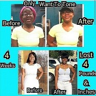 Photo Collage Of Woman's Body Result After Fitness Training