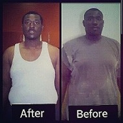 Man Portrait Of Body Weight Loss