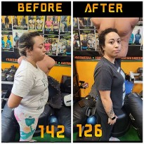 Woman's Before And After Side View Portrait
